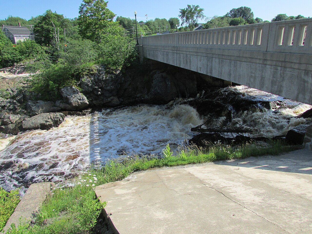 The Machias River at Bad Little Falls in Machias, Maine